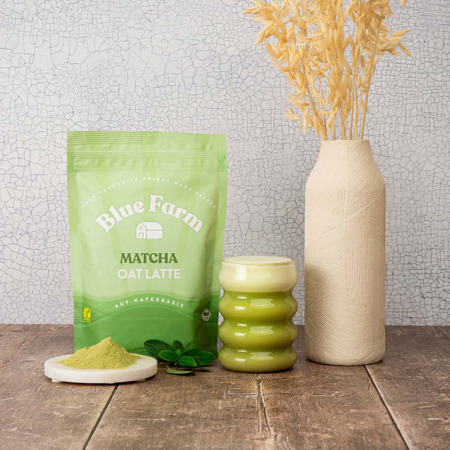 Blue Farm Matcha Oat Latte