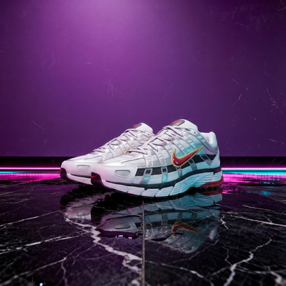Nike P-6000 White Gold Red