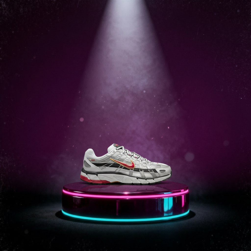 Nike P-6000 White Gold Red